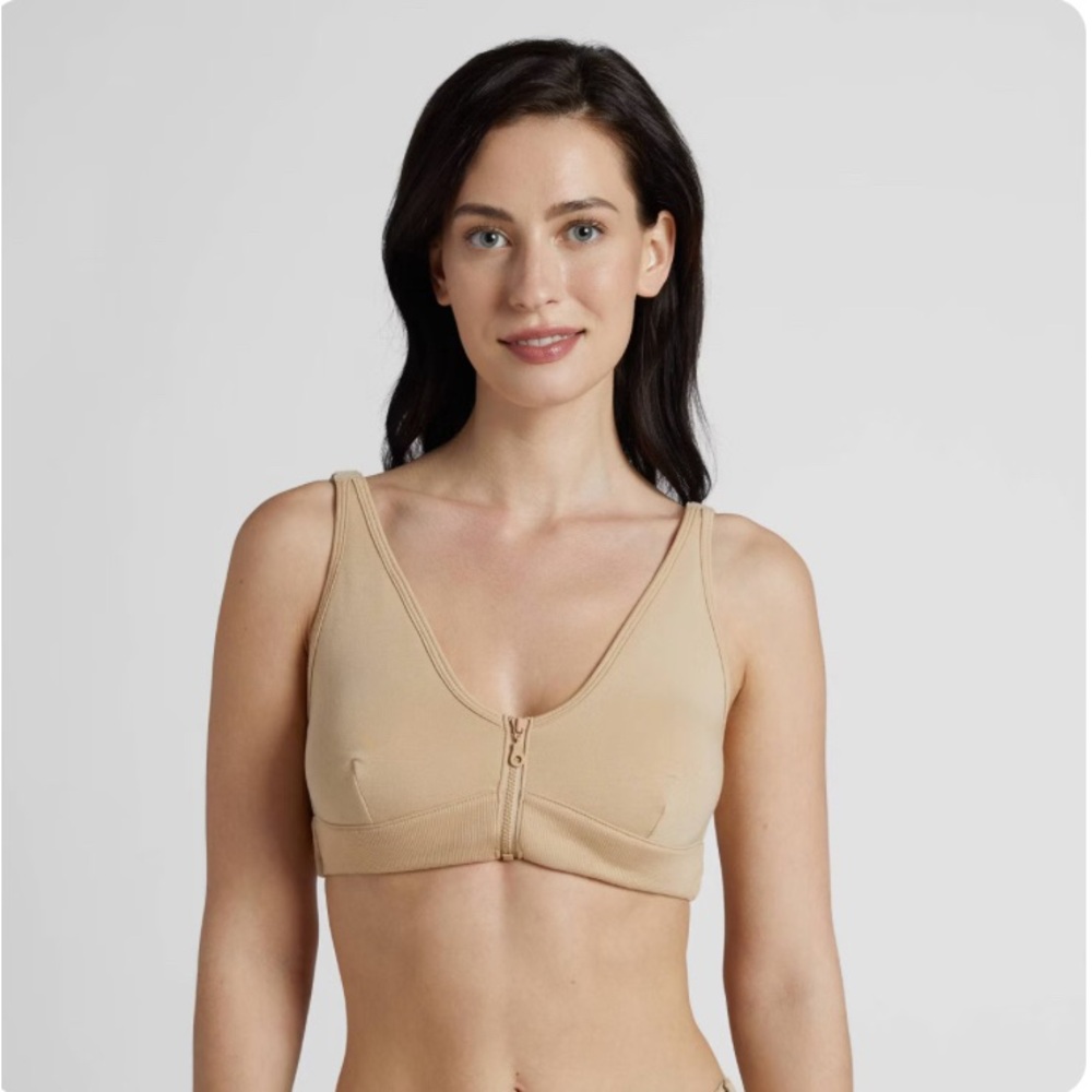 NWT Slick Chicks Women's Wireless Zip-Front Adaptive Bra